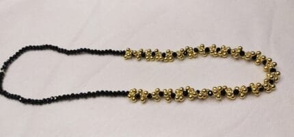 Black Golden Beaded Handmade Necklace For Women and Girls (Occasions) Prty Handmade necklace