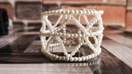 New Handmade Pearls Wide Bracelets For Women Girls (Occassions) Unique Seed Beaded Bracelets Wedding Accessories Pakistan